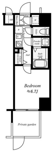 プレミアムコート谷町4丁目の間取り画像
