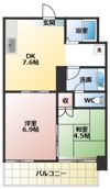 マンション ニッソーの間取り画像