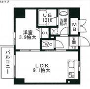 SUMMIT南森町の間取り画像