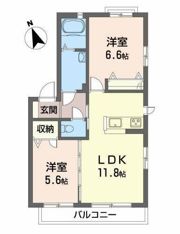 エスパルク B棟の間取り画像