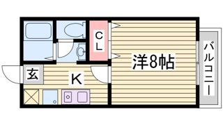 ウィンディア中山手A棟の間取り画像