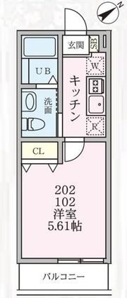 クレセント杉田の間取り画像