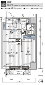 メインステージ錦糸町Ⅶラピスの間取り画像