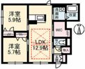 フローラ A棟の間取り画像