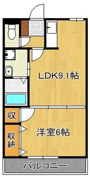 フォンテーヌ二島の間取り画像
