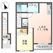 キューブ亀山の間取り画像