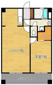 COZY三ヶ森A棟の間取り画像