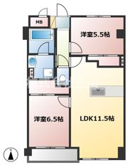ヴァンヴェール吉田の間取り画像
