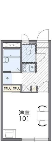 レオパレスシナジーⅡの間取り画像