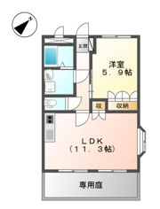 ライトニング南方の間取り画像
