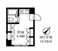 ニューハイツ中目黒の間取り画像