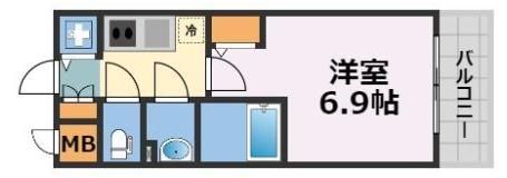 エスリード難波ザ・ブライトの間取り画像
