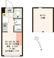 ハーモニーテラス大森西Ⅱの間取り画像