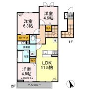 ハイヒルズの間取り画像