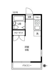 磯子JSハイツの間取り画像
