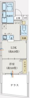 リアコート豊中ⅡNORTHの間取り画像