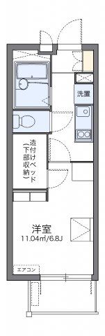 レオパレスリバーサイド五反野の間取り画像