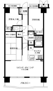 日神パレステージ伊勢佐木の間取り画像