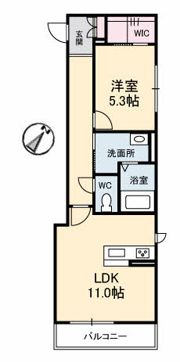グランツヴィラ大福 B棟の間取り画像