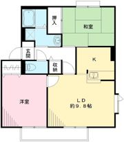 サンガーデン花水木 Fの間取り画像