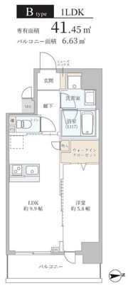 K-NEXT 南森町の間取り画像