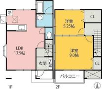 東部の杜Cの間取り画像