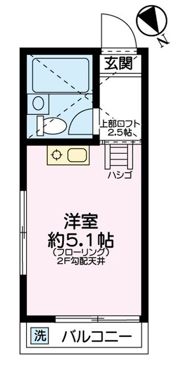 サカエハイツの間取り画像