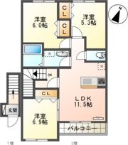 ピュアステージⅠの間取り画像