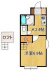 パンシオンヴィラブランテD棟の間取り画像