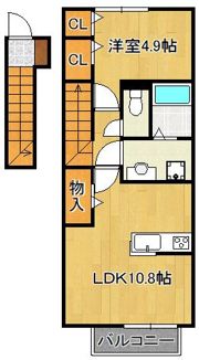 クレアベフの間取り画像