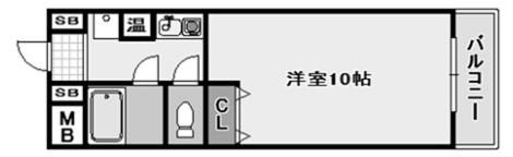 ヒルズコート海岸通の間取り画像