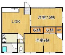 カトレアアパートの間取り画像