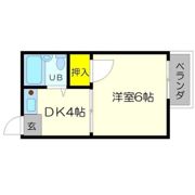時山クリーンハイツ淡路の間取り画像