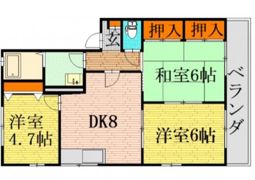 リバージュ1号館の間取り画像