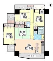フレシアとくしまの間取り画像