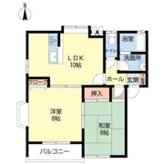 カーサ中山Bの間取り画像