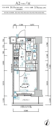 RELUXIA横濱吉野町Ⅲの間取り画像