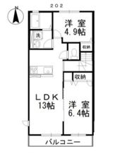 欅No2の間取り画像