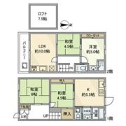 金田町戸建の間取り画像