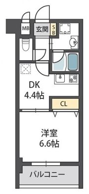 グランドールハタダビルディングⅠの間取り画像