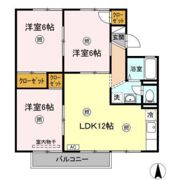 グレースタウン原 C棟の間取り画像