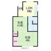 木下コーポ 2F東の間取り画像
