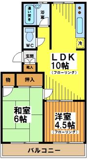 ブラウンハイツの間取り画像