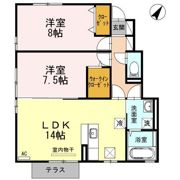 アクシス Ⅱ棟の間取り画像