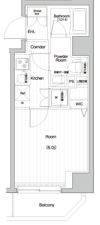 PREMIUM CUBE 関内の間取り画像