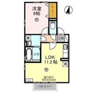 クレール森田 Bの間取り画像