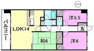 ライオンズガーデン姫原の間取り画像