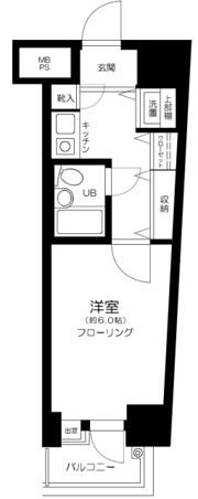 浅草スカイレジテルの間取り画像