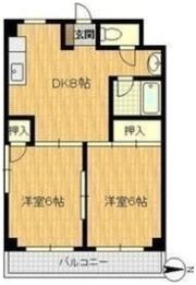 上新庄ビューハイツの間取り画像