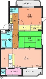 ピースエイブルIIの間取り画像